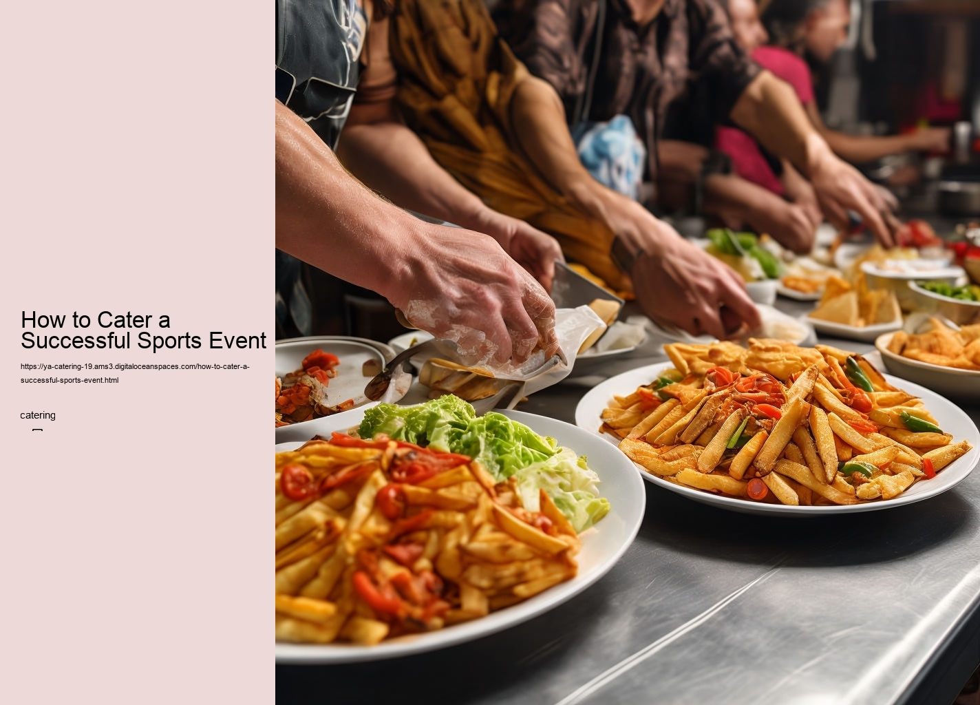 How to Cater a Successful Sports Event